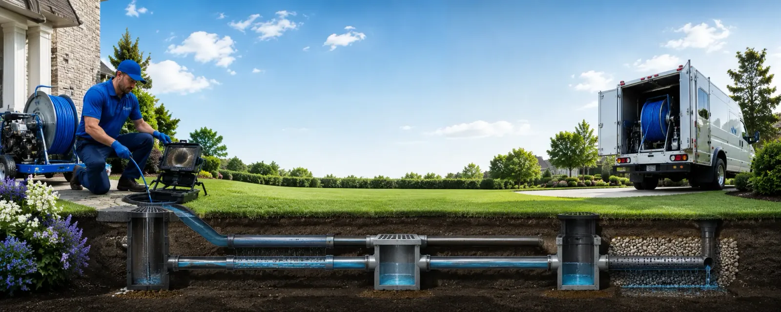 Outdoor drain cleaning information for East Bernstadt, KY